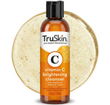 TruSkin Vitamin C Face Wash Cleanser - Brightening Facial Cleanser with Vitamins C & E, Rosehip Oil, Aloe Vera & MSM - Gently Cleanses, Refreshes & Supports Radiant Skin