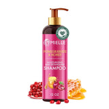 Mielle Organics Pomegranate & Honey Detangling & Moisturizing Shampoo - Curly Hair Shampoo for Women - Enriched with Honey & Babassu Oil to Lift Dirt, Loosen Tangles & Retain Moisture (12 Fl Oz)