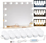 22.6ft Led Vanity Mirror Lights with 14 Dimmable Light Bulbs Makeup Vanity Lights for Big Long Mirror,Mirror Not Included