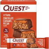Quest Nutrition Crispy Chocolate Peanut Butter Hero Protein Bar, 18g Protein, 1g Sugar, 3g Net Carb, Gluten Free Protein Snack, Keto Friendly, 4 Count