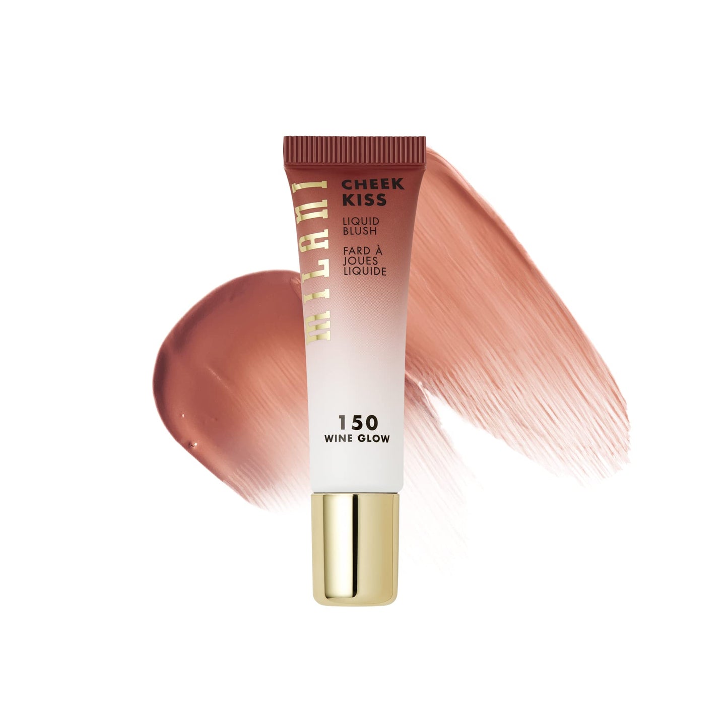 Milani Cheek Kiss Liquid Blush Makeup, Lightweight, Blendable & Buildable for Radiant Flushed Cheeks, Skin-Loving Formula - New Wine Glow