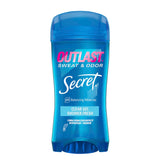 Secret Outlast Antiperspirant Deodorant for Women, Clear Gel, 72hr Sweat and Odor Protection, PH Balancing Minerals, Long Lasting Underarm Deodorant Gel