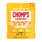CHOMPS MINI Free Range Jerky Meat Snack Sticks, 0.5 Ounce (Pack of 6)