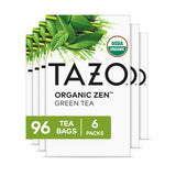 TAZO Organic Zen Green Tea Bags, Caffeine Free Tea with Refreshing Lemongrass & Spearmint