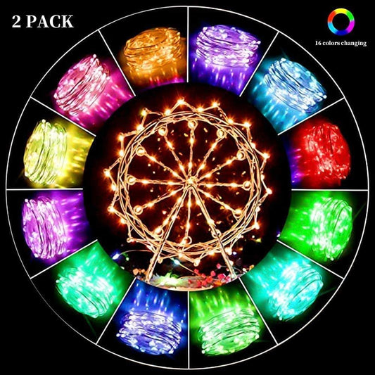 TenSteed_Fairy_Lights_Battery_Operated_Twinkle_Lights_with_Multicolor_Changing,_50_LED,_16.4Ft_Silvery_Copper_Wire,_Remote_Included._Perfect_for_Party,_Wedding,_Christmas_Decor_-_2_Pack