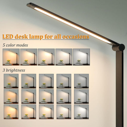 LED_Desk_Lamp_with_USB_Ports,Touch_Desk_Lamps_for_Home_Office_with_5_Color_Modes,3_Brightness_Desk_Light_with_Small_Night_Light,Reading_Lamp_Table_Lamp_for_Bedroom_Bedside_Study_Black_(with_adapter)