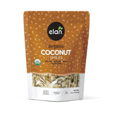 Elan Organic Coconut Smiles, 4.4 oz, Dried Coconut, Lightly Roasted, Unsweetened Coconut Chips, No Sugar Added, Non-GMO, Vegan, Gluten-Free, Kosher