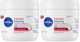 NIVEA Intense Healing Body Cream for Dry Skin with Glycerin, Provitamin B5 and Niacinamide, 72-Hour Moisture, Non-Greasy Body Moisturizer Immediately Soothes Dry, Itchy Skin Feeling, 13.5 Oz Jar