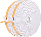Kikerike Self Adhesive Foam Tape Weatherstrip 1/2in x 1/4in x 16.5Ft High Density Foam Insulation Strips Seal Weather Stripping with Strong Adhesive for Door and Window Sound Isolation Soundproofing