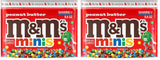 M&M'S MINIS Peanut Butter Milk Chocolate Snacks, Candy Bulk, Sharing Size 8.6 Oz Resealable Bag