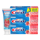 Crest Kid's Cavity Protection Toothpaste, Crest Kids Toothpaste, For Children And Toddlers 2+, 4.6 Oz (Pack of 3), Toothpaste For Kids, Packaging may vary
