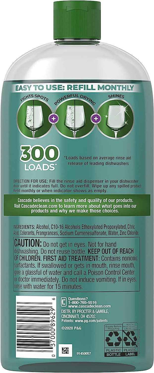 Cascade Platinum Power Dry Dishwasher Rinse Aid
