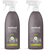 Method Heavy Duty Degreaser, Lemongrass Scent, Oven Cleaner & Stove Top Cleaner, 28 Oz Spray Bottle