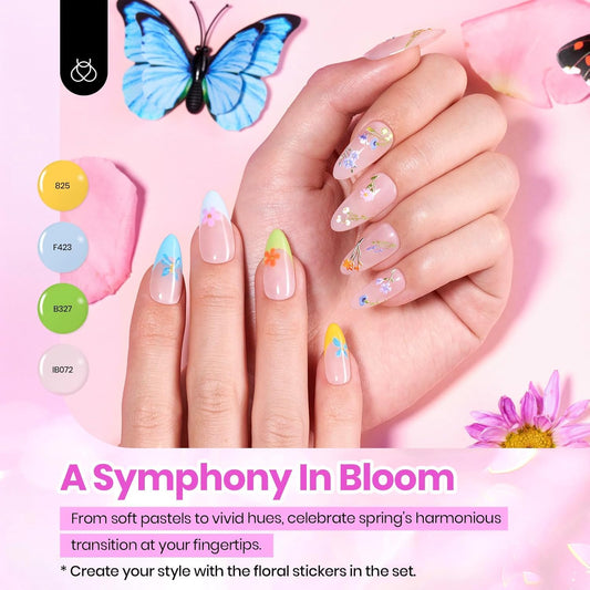 beetles_Pastel_Easter_Gel_Polish_Set_-_Petal_Symphony_Collection,_40_Pcs_36_Colors_Gel_Polish_Set_Spring_Colors_Pink_Red_Green_Blue_Color_Gel_with_Base&Glossy_Matte_Top_Coat_UV_LED_Nail_Art