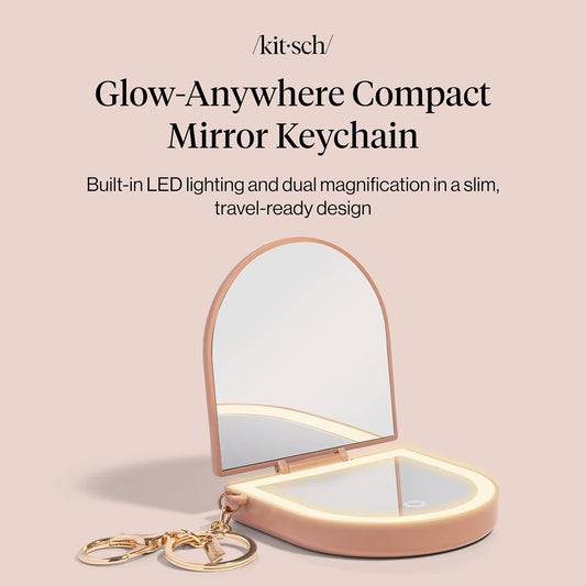 Kitsch_Compact_Mirror_Keychain_–_Travel_Makeup_Mirror_with_Lights,_Small_Lighted_Dual-Magnification_Pocket_Mirrors,_USB-Rechargeable,_Ideal_for_Your_Touch-Ups_While_On_Travel_–_Terracotta