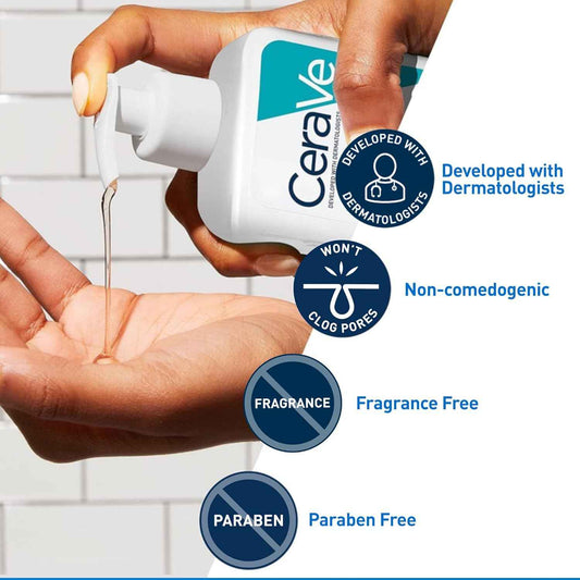 CeraVe Acne Treatment Face Wash, Salicylic Acid Cleanser with Purifying Clay, Niacinamide, and Ceramides, Pore Control and Blackhead Remover