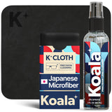 Eyeglass Lens Cleaner Spray Kit | (2x) Glasses Cleaner Bottle + (2x) Microfiber Cloth | Alcohol Free Eyeglasses, Screen| Made in USA (4 Piece Set)
