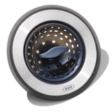 OXO Good Grips 2‑in‑1 Sink Strainer Stopper, Sink Drain Strainer for Kitchen