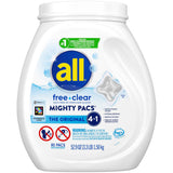 all Unit Dose Laundry Detergent, Mighty Pacs, Free Clear