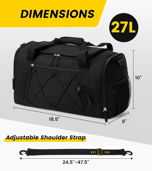 Vorspack_Gym_Bag_for_Men_-_18_Inches_Duffle_Bag_for_Travel_Duffel_Bag_with_Shoe_Compartment_Lightweight_Travel_Bag_for_Gym_Sports_Overnight_Weekender_-_Black