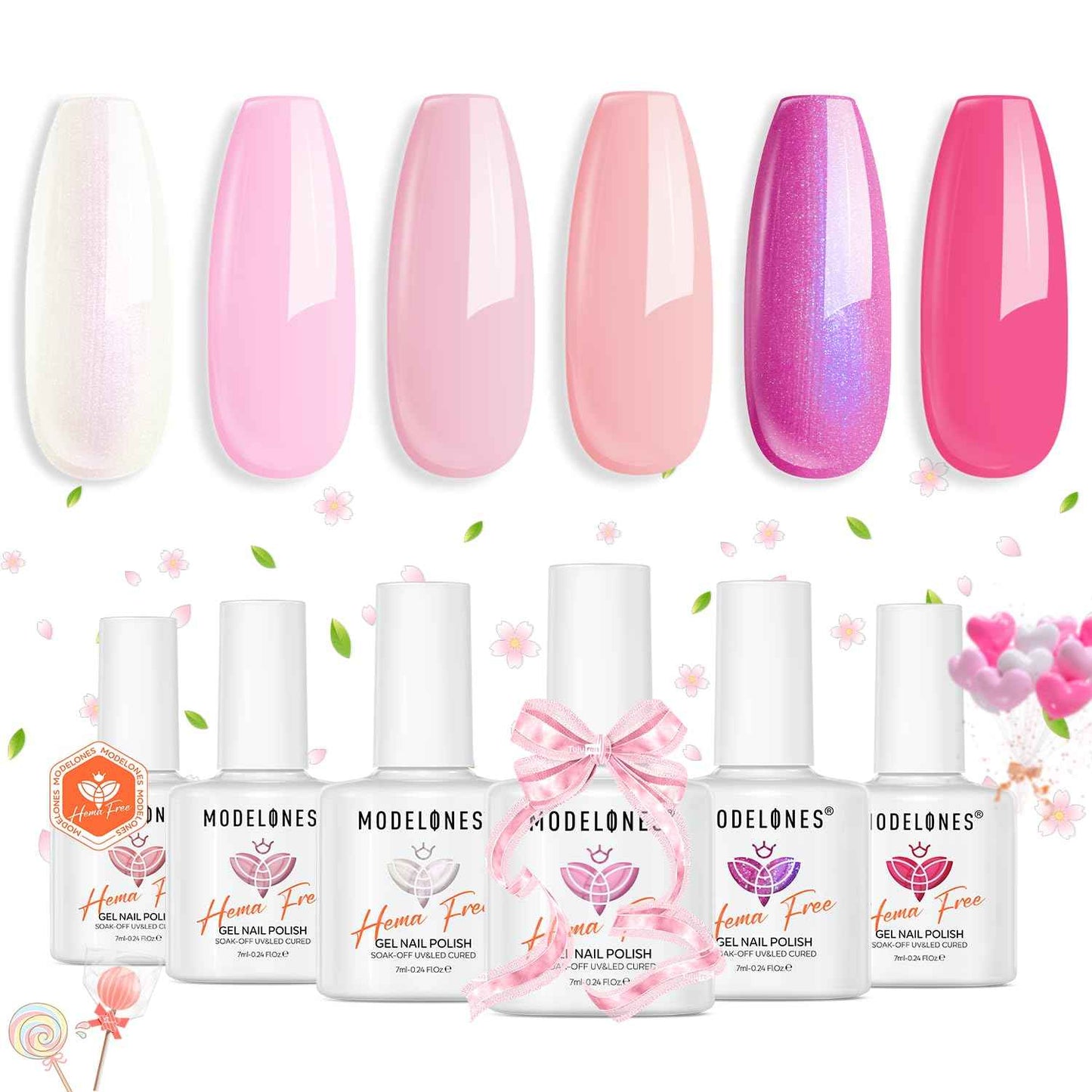 modelones Cat Eye Magnet Set, Heart Nail Art Tool Strong Magnetic Pen Double Head Round Magnets Stick Wand Diverse French Moon Floral Cateye Effect DIY Professional Manicure Gift for Women