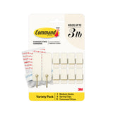 Command Medium Wall Hook, 2 Coat Hooks and 4 Strips, Damage-Free Hanging with Adhesive, No Tools Great for Hanging Home Decor, Holds up to 3 lb