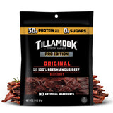 Tillamook Beef Jerky, Country Smoker PRO Edition, Zero Sugar, Original, 2.14 Oz, Real Hardwood Smoked Fresh Angus Beef, Low Carb, High Protein, Ready to Eat Keto Snack for Athletes, Gluten Free