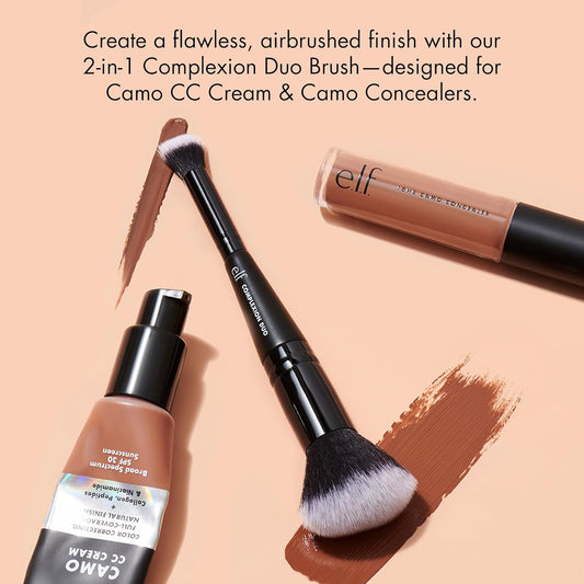 e.l.f._Complexion_Duo_Brush,_Makeup_Brush_For_Applying_Foundation_&_Concealer,_Creates_An_Airbrushed_Finish,_Made_With_Vegan,_Cruelty-Free_Bristles
