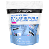 Neutrogena Makeup Remover Wipes, Daily Single Face Cleansing Towelettes, Makeup Removing Cleansing Wipes Removes Dirt & Oil, Alcohol-Free Face Towelettes