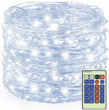 Decute 164FT 500LED Christmas Fairy String Lights Dimmable with Remote Control Copper Wire Starry Lights with UL Cerficated Decorative for Party Wedding Bedroom Christmas Tree Warm White