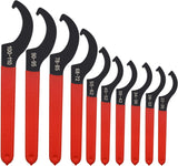 6pcs Coilover Spanner Wrench Set, C-Shape Shock Spanner Hook Wrench Tools, for Suspension System and Shock Adjustment