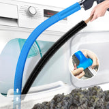 2 Pieces Dryer Vent Cleaner Kit Compatible with All Vacuum Cleaner, Dryer Lint Brush and Vacuum Hose Attachment with Stretch Universal Connector, Quickly Lint Remover