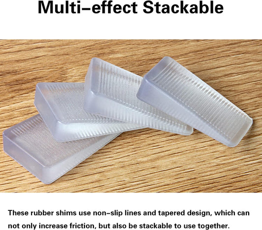 8_Pcs_Clear_Shims,_Shims_for_Leveling_Furniture,_Trimmable_Hard_Wedges_Table_Shims,_Plastic_Wedge_Toilet_Shim,_Furniture_Leveler_Wedges,_Rubber_Texture,_Perfect_for_Level_Uneven_Doors,_Floors
