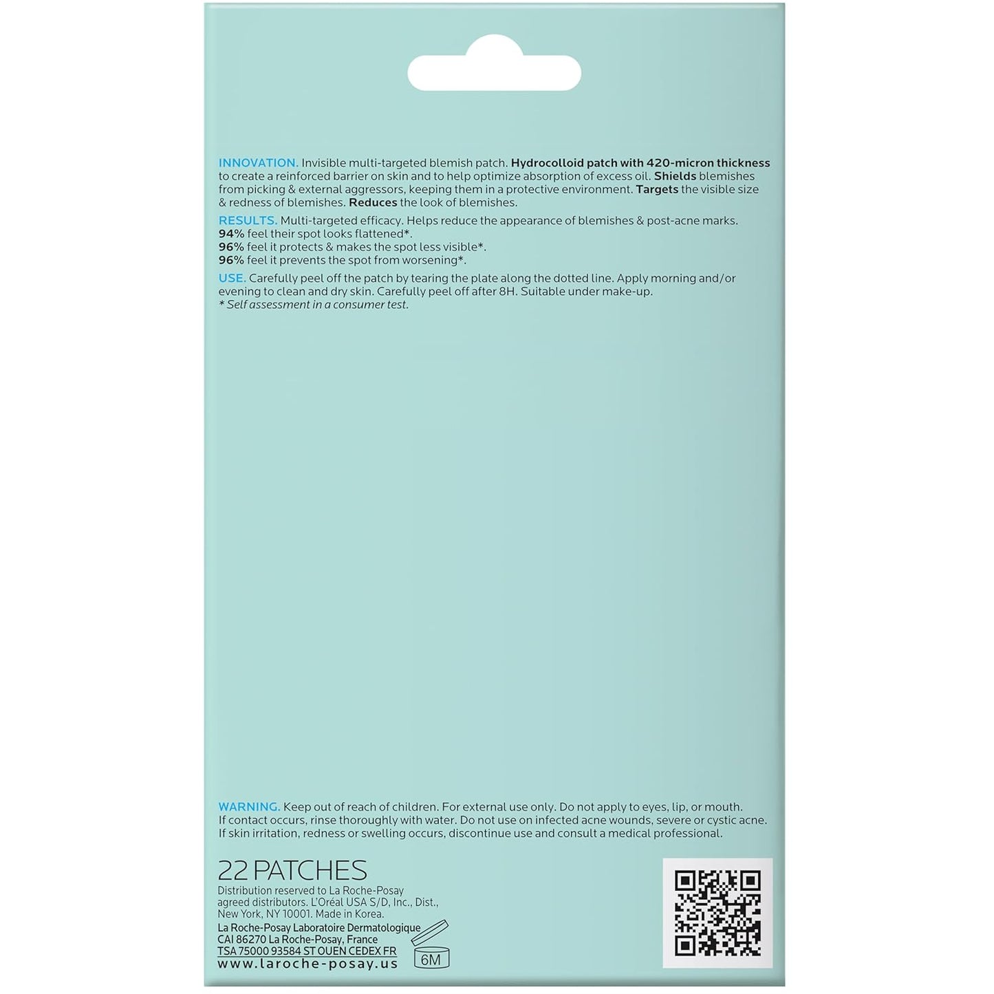 La_Roche-Posay_Effaclar_Multi-Target_Blemish_Patches,_Hydrocolloid_Pimple_Patches_For_Face_Shields,_Targets_&_Absorbs,_Suitable_Under_Makeup,_22_Patches,_12_Small_Size_&_10_Medium_Size