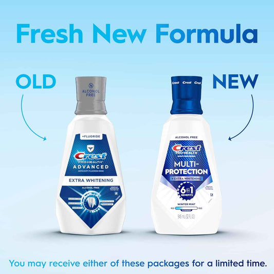 Crest Pro-Health Advanced Mouthwash, Alcohol Free, Extra Whitening, Energizing Mint Flavor