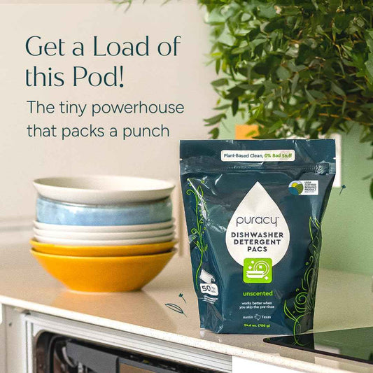 Puracy Dishwasher Pods, Dishwasher Detergent - Enzyme-Powered, Spot & Residue Free - TikTok Trend Items, Must Haves from TikTok Made Me Buy It