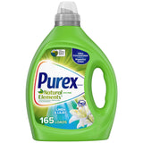 Purex Natural Elements Fresh Lilies & Linen Liquid Detergent, 82.5 oz, 165 Loads, Ultra-Concentrated, Dye-Free, USDA Certified Biobased Product