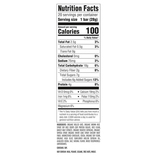 CLIF_BAR_Minis_-_Chocolate_Brownie_Flavor_-_Made_with_Organic_Oats_-_4g_Protein_-_Non-GMO_-_Plant_Based_-_Snack-Size_Energy_Bars_-_0.99_oz._(20_Pack)
