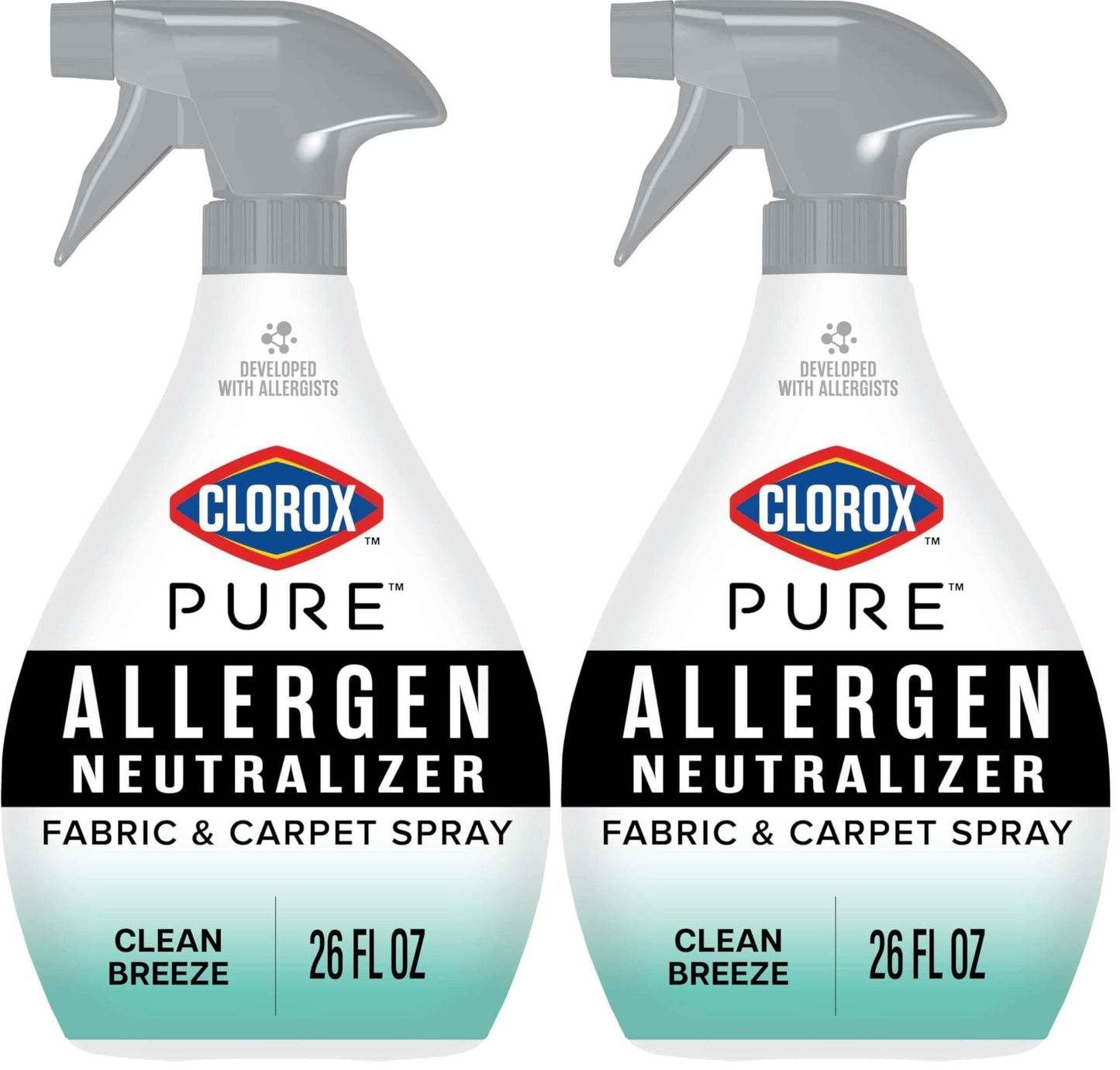 Clorox PURE Allergen Neutralizer Fabric and Carpet Spray, Clean Breeze, 26 Fluid Ounces