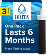 Brita Water Bottle Replacement Filters, BPA-Free, Replaces 1,800 Plastic Water Bottles a Year, Lasts Two Months or 40 Gallons, Includes 3 Filters