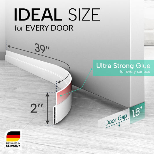 Vellure®_door_draft_stoppers_for_bottom_of_door_-_NEW_premium_door_sweep_/_door_seal_strip_(save_energy_–_installs_quickly_and_easily)_door_weather_stripping,_ideal_for_keeping_out_cold_(1x39"_white)