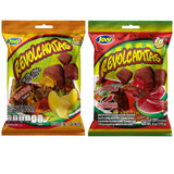 Sweetzo Sweet and Spicy Hard Candies Covered in Chili Powder, Watermelon and Mango Flavored Individually Wrapped Mexican Candies for Sharing, Pinatas or Goody Bag Fillers, 6 ounce Bags, (Pack of 2)