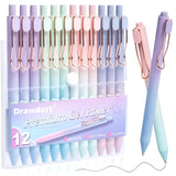 Gel Pens, Smooth Writing Pens No Bleed & Smear, Black Ink Cute Pens Fine Point (0.5mm), Retractable Aesthetic Journaling Pens School Office Supplies for Women & Men