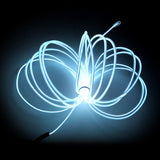 MaxLax EL Wire, Portable Battery Pack Neon Light Strip 360° Cuttable Glowing Rope Lights for Parties, Halloween, DIY Decoration