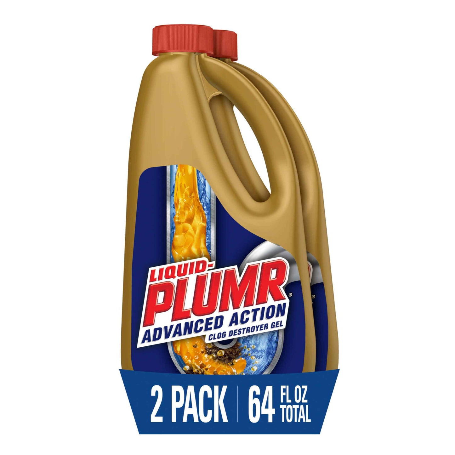 Clorox Liquid-Plumr Pro-Strength Clog Destroyer, Liquid Drain Cleaner, 32 Fluid Ounces
