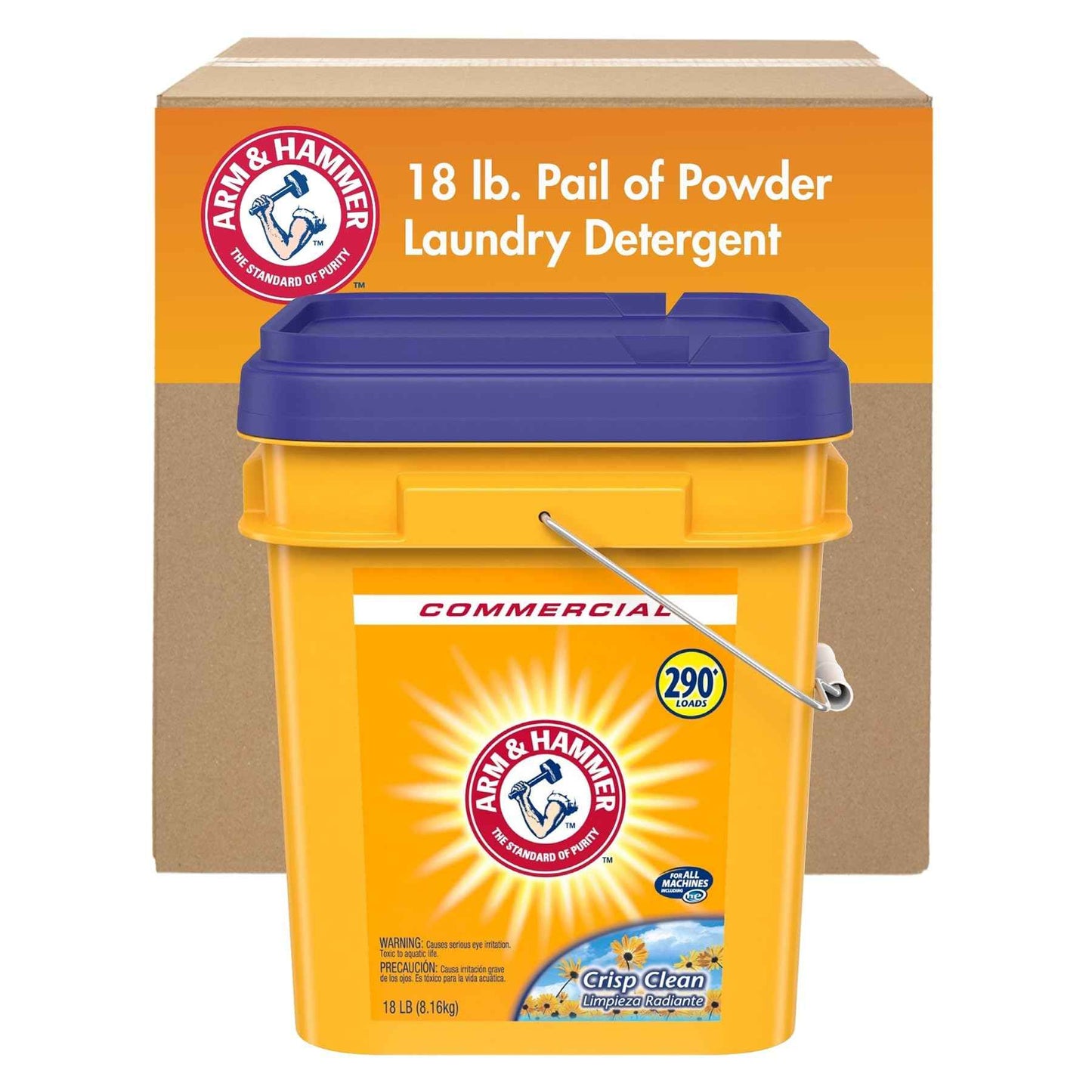 Arm & Hammer Powder Laundry Detergent, Professional Soap for Washing Clothes, 290 Loads Bulk