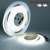 TOPAI 12V COB LED Strip Light Warm White/Natural White/Cool White/Blue/Green/Red Waterproof IP65 480LEDs/M Super Bright 4000Lm CRI>90 16.4ft/5M Dotless High Density Cuttable Flexible for Cabinet Home DIY Lighting Projects