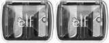 e.l.f., Dual-Pencil Sharpener, Convenient, Essential Tool, Sharpens, Easy To Clean, Travel-Friendly, Compact, Includes Bonus Small Sharpener