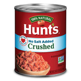 Hunt's Crushed Tomatoes No Salt Added, Keto Friendly, 28 oz