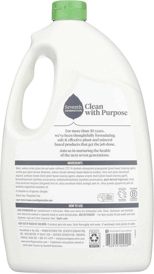 Seventh Generation Ultra Power Plus Auto Dish Gel, Fresh Citrus Scent